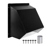Hooded Wall Vent - Dryer Exhaust Vent Cover With Screen And Damper
