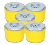 HOODELL Paquete de 5 filtros de aire 17210-ZE3-505, filtro de aire profesional 17210-ZE3-010 con prelimpiador, apto para Honda GX390 13HP GX340 11HP filtro de aire de motor
