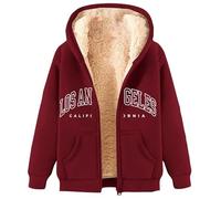 Hoodie Damen bequem weiche Freizeit Kapuzenpullover Urban Pullover Winter Sweatshirts für Damen Bluse Kapuzenpullis Langarmshirt Lang Sleeve Female Kapuzensweatshirtshirtshirt2026, Vino, XXL