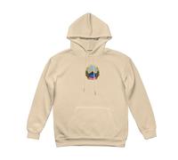 Hoodie de Invierno para Hombre -République de Macédoine du Nord Sudadera con Capucha de Felpa Gruesa,Cómoda Uso Diario en Climas Fríos,Beige,XXL