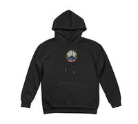 Hoodie de Invierno para Hombre -République de Macédoine du Nord Sudadera con Capucha de Felpa Gruesa,Cómoda Uso Diario en Climas Fríos,Noir,XL