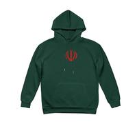 Hoodie de Invierno para Hombre -République islamique d'Iran Sudadera con Capucha de Felpa Gruesa,Cómoda Uso Diario en Climas FríosVert foncé,3XL