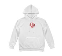 Hoodie de Invierno para Hombre -République islamique d'Iran Sudadera con Capucha de Felpa Gruesa,Cómoda Uso Diario en Climas Fríos,Blanc,XXL