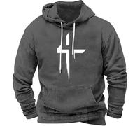 Hoodie Herren Oversize - Sweatshirt Herren Mit Kapuze Kapuzenpullover mit 3D Druck Herst Winter Kapuzen Pullover mit Taschen und Kordelzug Langarm Locker Hoody Streetwear Sweatshirts für Männer