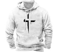 Hoodie Herren Oversize - Sweatshirt Herren Mit Kapuze Kapuzenpullover mit 3D Druck Herst Winter Kapuzen Pullover mit Taschen und Kordelzug Langarm Locker Hoody Streetwear Sweatshirts für Männer