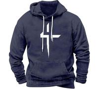 Hoodie Herren Oversize - Sweatshirt Herren Mit Kapuze Kapuzenpullover mit 3D Druck Herst Winter Kapuzen Pullover mit Taschen und Kordelzug Langarm Locker Hoody Streetwear Sweatshirts für Männer