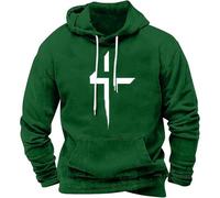 Hoodie Herren Oversize - Sweatshirt Herren Mit Kapuze Kapuzenpullover mit 3D Druck Herst Winter Kapuzen Pullover mit Taschen und Kordelzug Langarm Locker Hoody Streetwear Sweatshirts für Männer