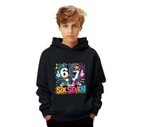Hoodie Kinder 67 Pullover Kinder Jungen Hoodie Mädchen Unisex Hoodie Six Seven Aufdruck Sweatshirt Klassisch Winter Kinder Y2k Vintage Streetwear für Outdoor-Sport AlltagTrends