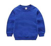 Hoodie Niño en Algodón Chaqueta de Chándal en Algodón Chaqueta de Chándal para Niños Pequeños Cuello Redondo Blusas Ropa Pull-Over Tops Cálidos con Cremallera y Bolsillo Jersey para Infantil 2-7 Años