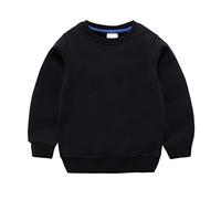 Hoodie Niño en Algodón Chaqueta de Chándal en Algodón Chaqueta de Chándal para Niños Pequeños Cuello Redondo Blusas Ropa Pull-Over Tops Cálidos con Cremallera y Bolsillo Jersey para Infantil 2-7 Años