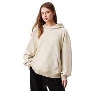 Hoodie Sudadera Capucha Casual Calvin Klein Woven Label Peached Hoodie - M