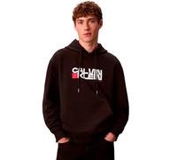 Hoodie Sudadera Capucha Casual_Hombre_CALVIN KLEIN Ls Eu 350terry Ck Redbox Graphic - S