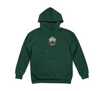 Hoodie Térmico para Hombre con Forro de Felpa yRépublique de Macédoine du Nord Transfer- Sudadera con Capucha Cálida Bolsillo Canguro para Días FríosVert foncé,M