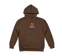 Hoodie Térmico para Hombre con Forro de Felpa yRépublique de Trinité-et-Tobago Transfer- Sudadera con Capucha Cálida Bolsillo Canguro para Días Fríos,Brun café,XXL