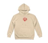 Hoodie Térmico para Hombre con Forro de Felpa yRépublique islamique d'Iran Transfer- Sudadera con Capucha Cálida Bolsillo Canguro para Días FríosBeige,XXL