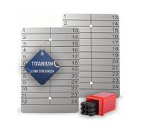 Hooe England Crypto Seed Storage - 2 carteras externas de titanio frío con placa de metal grabada, Bitcoin, Ethereum, frase mnemónica, kit de recuperación de palabras de copia de seguridad de