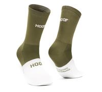 HOOF - Calcetines de Deporte para Ciclismo Ultraligeros - Transpirables y Cómodos - Material Técnico Vaporfeel - Calcetines Antiampollas Unisex - Summit Khaki Spin- Talla 36-39