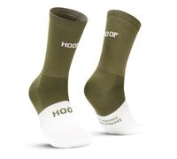 HOOF - Calcetines de Deporte para Ciclismo Ultraligeros - Transpirables y Cómodos - Material Técnico Vaporfeel - Calcetines Antiampollas Unisex - Summit Khaki Spin - Talla 40-43