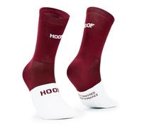 HOOF - Calcetines de Deporte para Ciclismo Ultraligeros - Transpirables y Cómodos - Material Técnico Vaporfeel - Calcetines Antiampollas Unisex - Summit Burnout Red - Talla 44-47
