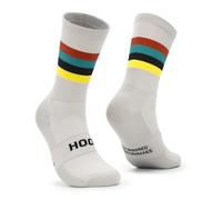 HOOF - Calcetines de Deporte para Ciclismo Ultraligeros - Transpirables y Cómodos - Material Técnico Vaporfeel - Calcetines Antiampollas Unisex - Tourmalet Grey Wind - Talla 40-43