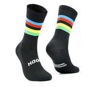 HOOF - Calcetines de Deporte para Ciclismo Ultraligeros - Transpirables y Cómodos - Material Técnico Vaporfeel - Calcetines Antiampollas Unisex - Tourmalet Black Line - Talla 36-39