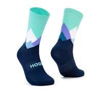 HOOF - Calcetines de Deporte para Ciclismo Ultraligeros - Transpirables y Cómodos - Material Técnico Vaporfeel - Calcetines Antiampollas Unisex - Landscapes Northern Lights - Talla 36-39