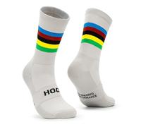 HOOF - Calcetines de Deporte para Ciclismo Ultraligeros - Transpirables y Cómodos - Material Técnico Vaporfeel - Calcetines Antiampollas Unisex - Tourmalet Grey Wind - Talla 44-47
