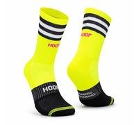 HOOF - Calcetines Running Antiampollas - Calcetines de Deporte Ultraligeros y Transpirables - Diseño Acolchado en Metatarso - Material Técnico Vaporfeel - Unisex - Elite Pro Yellow Flash - Talla 44-47