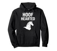 Hoof Hearted Funny Horse Riding Humor Ecuestre Sudadera con Capucha