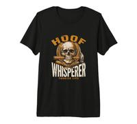 Hoof Whisperer Farrier Life Skull Herradura Camiseta Premium