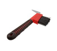 Hoofpick portátil: Mango de Goma Anti-Deslizamiento, Cepillo de pezuña Duradero | Cleanador Compacto de 8,5 cm con Forma ergonómica, selección de Hierro Estable para burros, Ganado, establos, Trabajo