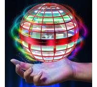 Hoofun Bola voladora, Flying Magica Hover Ball con luz RGB, Fly UFO Bolas voladoras para niños y niñas, Juguetes para Exteriores, Regalos para niño de 6,7,8,9,10,11,12 años(Rojo)