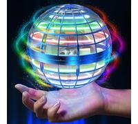 Hoofun Bola voladora, Flying Magica Hover Ball con luz RGB, Fly UFO Bolas voladoras para niños y niñas, Juguetes para Exteriores, Regalos para niño de 6,7,8,9,10,11,12 años(Azul)
