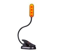 hooga Luz de libro ámbar, bloqueo de luz azul, luz de lectura nocturna recargable de modo dual, ámbar de 1600 K y rojo de 625 nm para leer en la cama por la noche. Regalo para estudiantes, niños