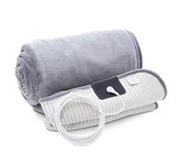 Hooga Manta de conexión a tierra, manta grande con hilo plateado conductor. La manta de 50 x 60 pulgadas puede ayudar a mejorar el sueño. Protección EMF ESD. Puede mejorar la inflamación y la energía.