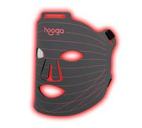 hooga Máscara LED de terapia de luz roja, LED de triple chip, 630 nm y 660 nm, rojo, 850 nm infrarrojo cercano, ajustable, cómoda, USB tipo C recargable para bienestar y antienvejecimiento