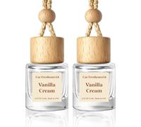 HoogaLife- Difusor ambientador para automóvil: revitalice su viaje con el difusor ambientador colgante Aromatic Bliss On The Go (crema de vainilla)