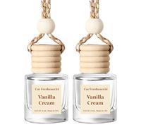 HoogaLife- Difusor ambientador para automóvil: revitalice su viaje con el difusor ambientador colgante Aromatic Bliss On The Go (crema de vainilla)