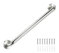 HooJtny Agarraderas Baño para Mayores 58cm, Asidero Ducha Ø32mm | Barra de apoyo WC y minusválidos, acero inoxidable antioxidante, asa de seguridad con kit de montaje
