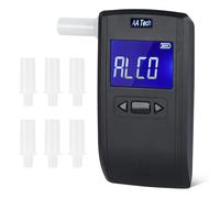 HooJtny Alcoholimetro Homologado dgt, Alcoholímetro Test Alcoholemia Homologado, Portátil Certificado con 6 Boquillas Sensor Semiconductor