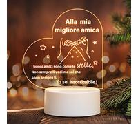 HooJtny Regalo de cumpleaños para amigas, regalo de mujer, luz nocturna LED, regalos de amistad para mujeres, Acción de Gracias, Navidad para amigos