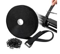 Hook and Loop, 20 pies autoadhesivos, 196 x 2 pulgadas Roll with High-Bond Build, Industrial Strength Hardware, Cable Tool with Modern Style, Garage Stand for Home and Outdoor