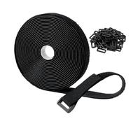 Hook And Loop Straps, 20 Ft Strong Self Adhesive Cable Organizer, Reusable Cable Straps Roll with Design, Cord Management Tool, Home and Garage Organization for Family Friends Indoor Outdoor