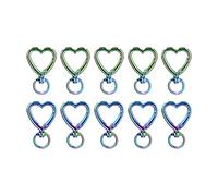 Hook en forma de corazón de gancho giratorio Maneta de trabajo DIY Pequeño volumen llave llave llave de resorte para elaboración de mujeres