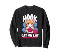 Hook IN Hand Cat ON LAP Productivity Optional Sudadera