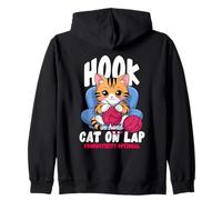 Hook IN Hand Cat ON LAP Productivity Optional Sudadera con Capucha