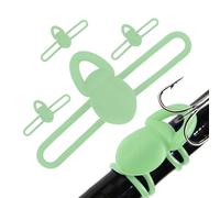 Hook Keeper for Fishing Rod, Rubber Lure Holder Set, High Elastic Accessory, Multi Function Clip Mount, Fishing Tackle Gear, Excellent for Saltwater Freshwater Angling, 2.2x0.98x0.39 Inches