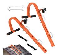 Hook Ladder Ladder Heavy Duty Steel Ladder Stabilizer, Safety Attachment Wheel, No deslizante Secure Mounting for Home Repair, Roofing, Mantenimiento, Prevención, 16,54 x 13,78 x 5,12 pulgadas