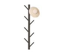 Hook - Wood, 33.07in Utility Hook Wall-Mounted Organizer Space-Saving | Rustic & Heavy-Duty Hanging Rack, Decorative Storage Hooks For Entryway, Bedroom, Bathroom, Hallway, Office