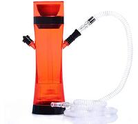 Hookah De Una Sola Tubería, Conjunto De Nariz De Acrílico árabe, Conjunto De Fumadores De La Fiesta Para Familias, Hoteles Extranjeros, Bares, Clubes, Discotecas, Rojo